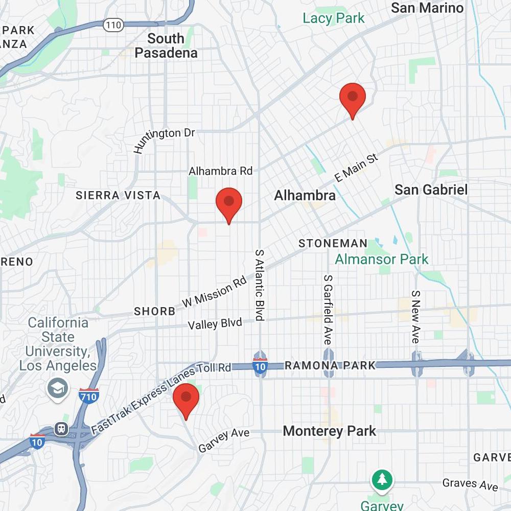 A map showing the locations of the council's parishes